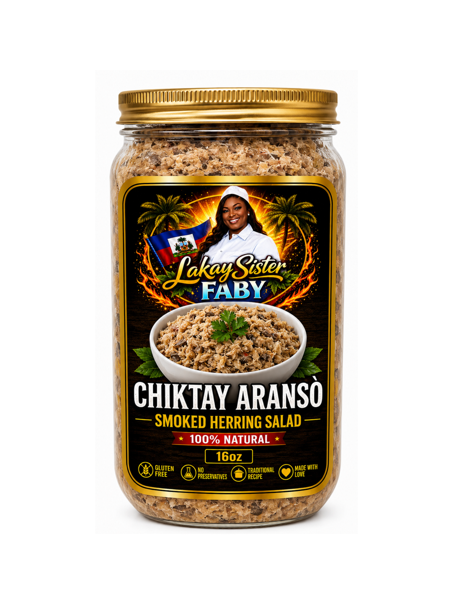 CHIKTAY ARANSÒ/ SMOKED HERRING SALAD